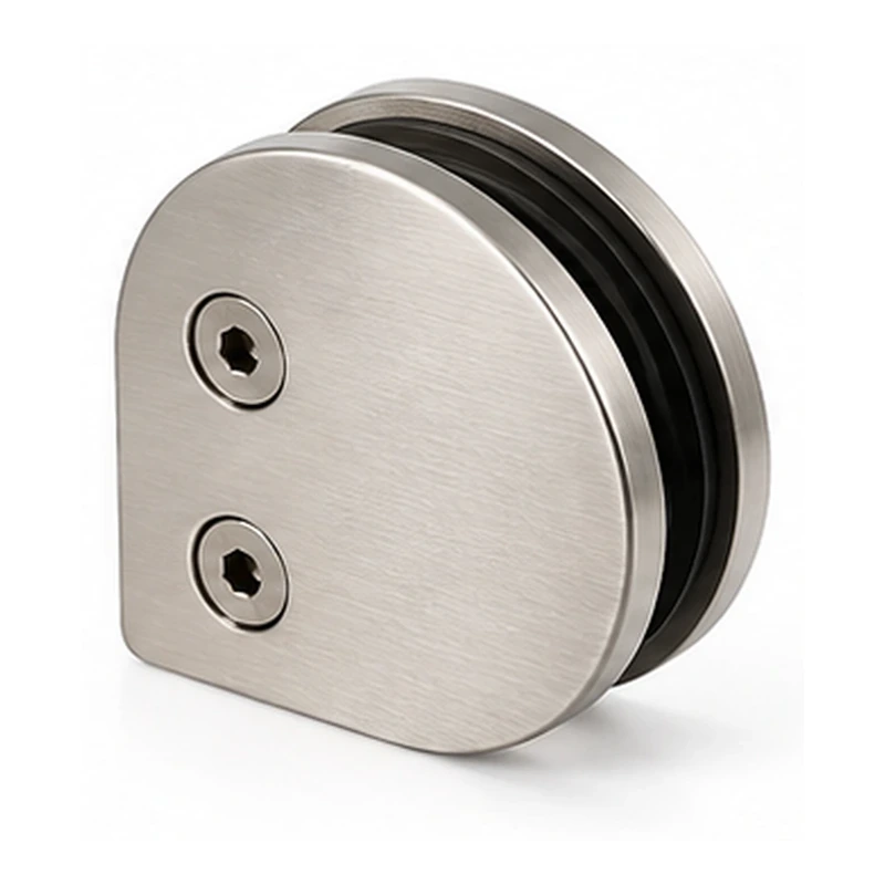 Round satin glass clamp