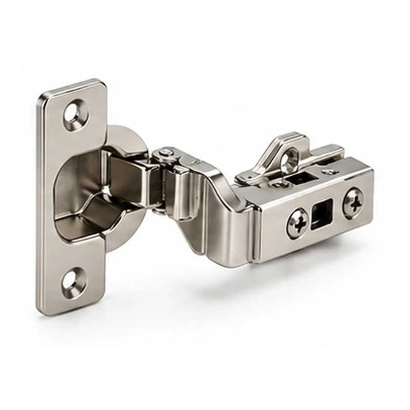 Wide-angle cabinet hinge