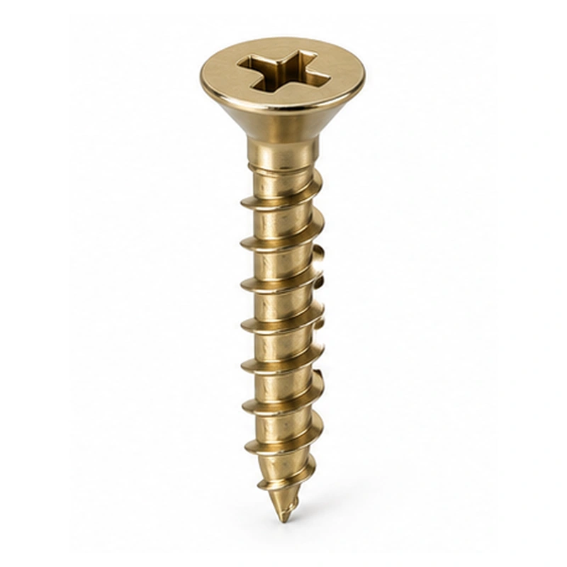 Brass wood screw