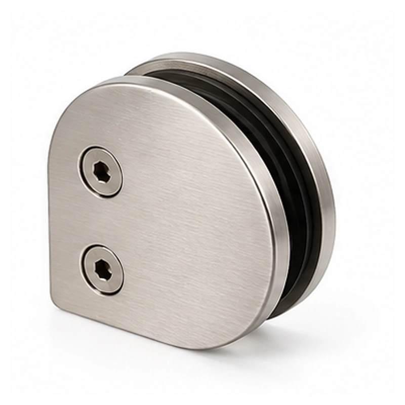 Round satin glass clamp