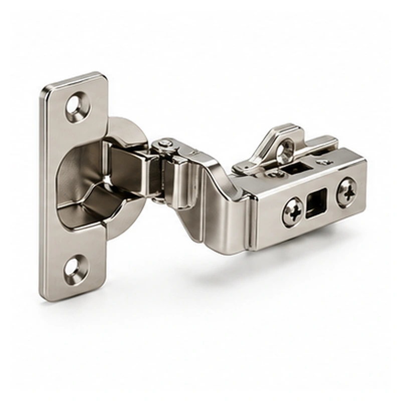 Wide-angle cabinet hinge
