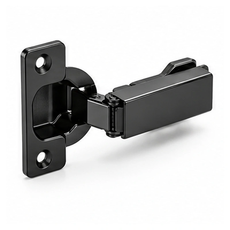 Black cabinet hinge
